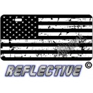 Distressed Tactical Flag Forward Facing License Plate