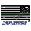 Thin Green Line Tactical Flag Reverse Facing